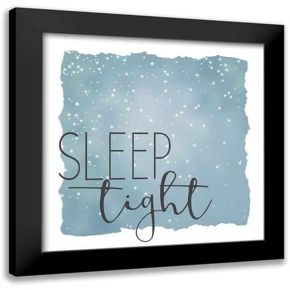 Allen, Kimberly 12x12 Black Modern Framed Museum Art Print Titled - Sleep Tight Sweet Dreams 1