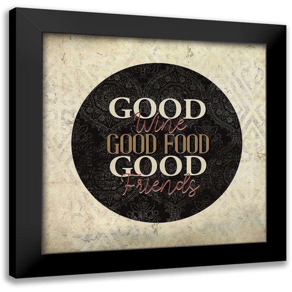 Allen, Kimberly 12x12 Black Modern Framed Museum Art Print Titled - Vineyard View 11