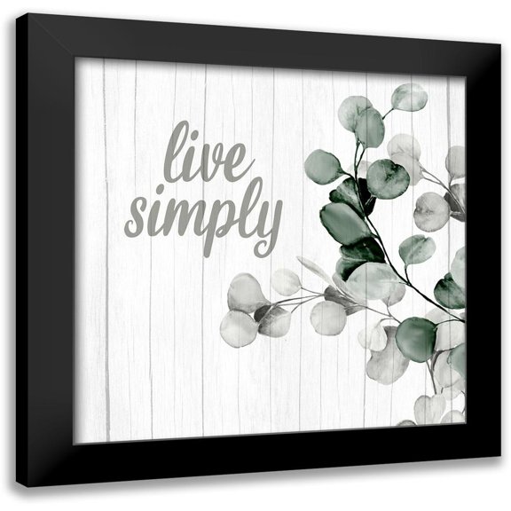 Allen, Kimberly 12x12 Black Modern Framed Museum Art Print Titled - Well and Simply 2
