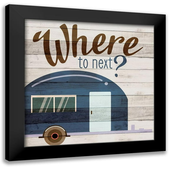 Allen, Kimberly 12x12 Black Modern Framed Museum Art Print Titled - Where Next 1