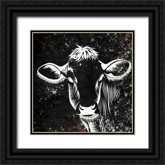 Allen, Kimberly 12x12 Black Ornate Wood Framed with Double Matting Museum Art Print Titled - Bessie 2
