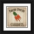 thumbnail image 1 of Allen, Kimberly 12x12 Black Ornate Wood Framed with Double Matting Museum Art Print Titled - Farm Fresh Carrots, 1 of 4