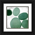 thumbnail image 1 of Allen, Kimberly 12x12 Black Ornate Wood Framed with Double Matting Museum Art Print Titled - Geo Greens 1, 1 of 4