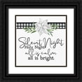 thumbnail image 1 of Allen, Kimberly 12x12 Black Ornate Wood Framed with Double Matting Museum Art Print Titled - Silent Night, 1 of 4