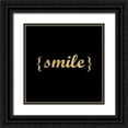 thumbnail image 1 of Allen, Kimberly 12x12 Black Ornate Wood Framed with Double Matting Museum Art Print Titled - Smile, 1 of 4
