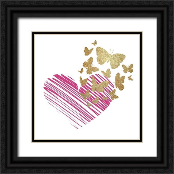 Allen, Kimberly 12x12 Black Ornate Wood Framed with Double Matting Museum Art Print Titled - So Loved 1