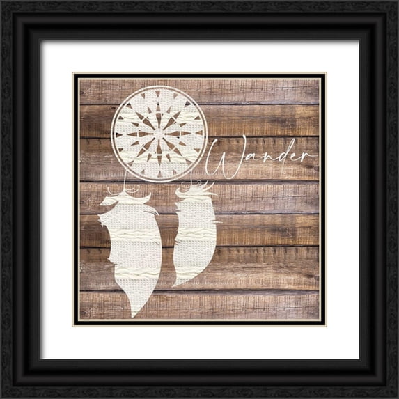 Allen, Kimberly 12x12 Black Ornate Wood Framed with Double Matting Museum Art Print Titled - Wild and Free 2