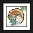 thumbnail image 1 of Allen, Kimberly 12x12 Black Ornate Wood Framed with Double Matting Museum Art Print Titled - Winter Birds 1, 1 of 4