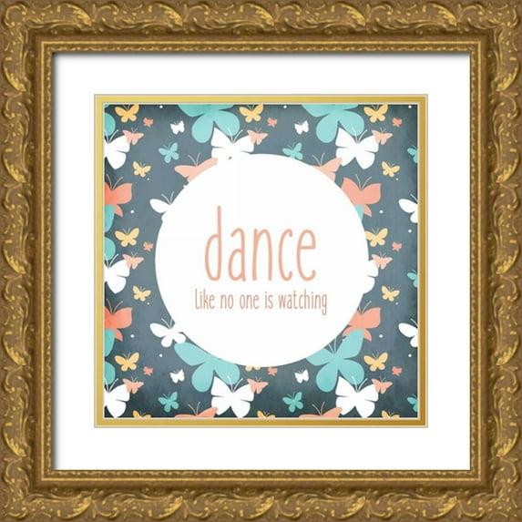 Allen, Kimberly 12x12 Gold Ornate Wood Framed with Double Matting Museum Art Print Titled - Be You 1