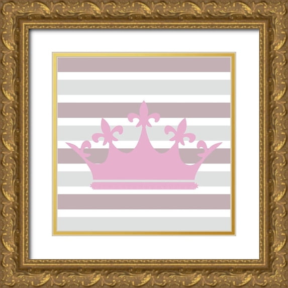 Allen, Kimberly 12x12 Gold Ornate Wood Framed with Double Matting Museum Art Print Titled - Fairytale Princess 4