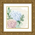 thumbnail image 1 of Allen, Kimberly 12x12 Gold Ornate Wood Framed with Double Matting Museum Art Print Titled - Hydrangea 1, 1 of 4
