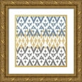 thumbnail image 1 of Allen, Kimberly 12x12 Gold Ornate Wood Framed with Double Matting Museum Art Print Titled - Ikat Farm 1, 1 of 4