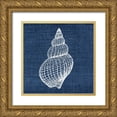thumbnail image 1 of Allen, Kimberly 12x12 Gold Ornate Wood Framed with Double Matting Museum Art Print Titled - Indigo Sea 2, 1 of 4