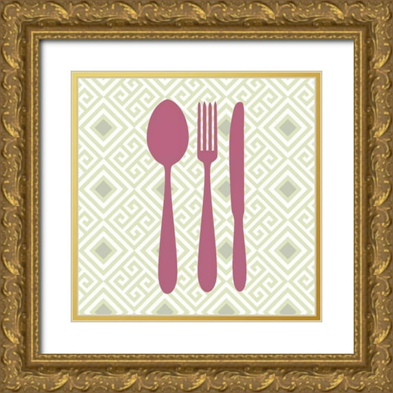 Allen, Kimberly 12x12 Gold Ornate Wood Framed with Double Matting Museum Art Print Titled - Kitchen Time 1
