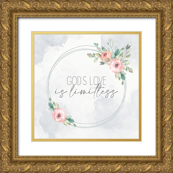 Allen, Kimberly 12x12 Gold Ornate Wood Framed with Double Matting Museum Art Print Titled - Limitless