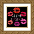 thumbnail image 1 of Allen, Kimberly 12x12 Gold Ornate Wood Framed with Double Matting Museum Art Print Titled - Lipstick 1 V2, 1 of 4