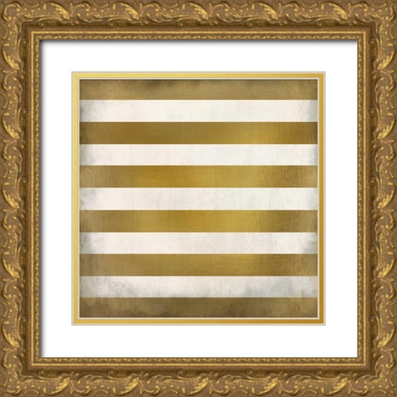 Allen, Kimberly 12x12 Gold Ornate Wood Framed with Double Matting Museum Art Print Titled - Love Dream Laugh Pattern