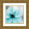 thumbnail image 1 of Allen, Kimberly 12x12 Gold Ornate Wood Framed with Double Matting Museum Art Print Titled - Teal Dreams 1, 1 of 4