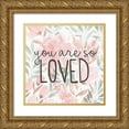 thumbnail image 1 of Allen, Kimberly 12x12 Gold Ornate Wood Framed with Double Matting Museum Art Print Titled - You Are So Loved, 1 of 4