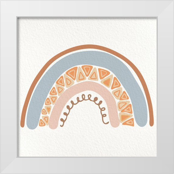 Allen, Kimberly 12x12 White Modern Wood Framed Museum Art Print Titled - ABC Rainbow 1