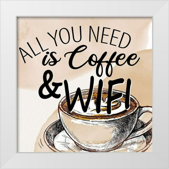 Allen, Kimberly 12x12 White Modern Wood Framed Museum Art Print Titled - All You Need 1