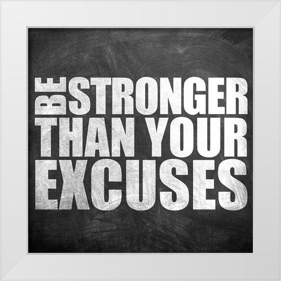 Allen, Kimberly 12x12 White Modern Wood Framed Museum Art Print Titled - Be Stronger