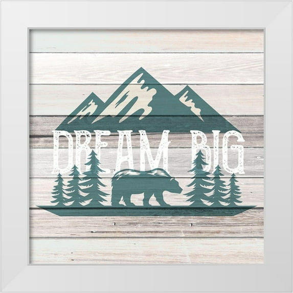 Allen, Kimberly 12x12 White Modern Wood Framed Museum Art Print Titled - Dream Little Man 1