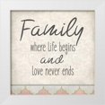 thumbnail image 1 of Allen, Kimberly 12x12 White Modern Wood Framed Museum Art Print Titled - Family Begins 1, 1 of 4