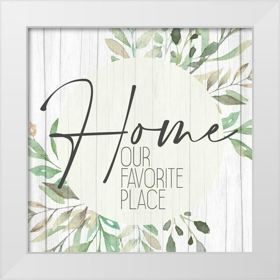 Allen, Kimberly 12x12 White Modern Wood Framed Museum Art Print Titled - Favorite Place