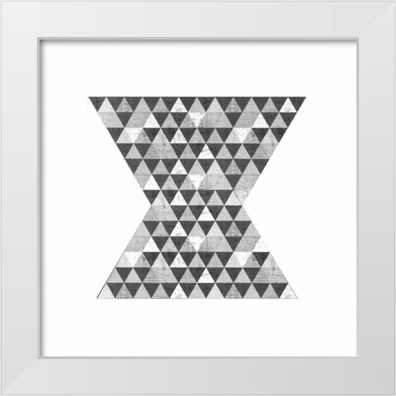 Allen, Kimberly 12x12 White Modern Wood Framed Museum Art Print Titled - Geo Triangle 2