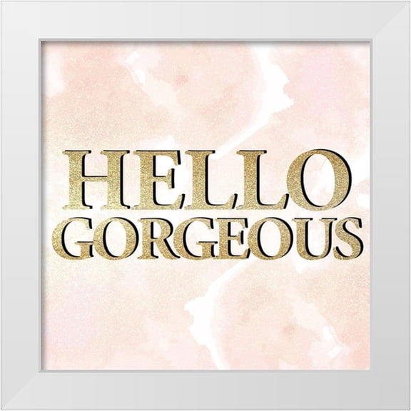Allen, Kimberly 12x12 White Modern Wood Framed Museum Art Print Titled - Hello 2