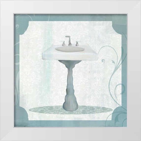 Allen, Kimberly 12x12 White Modern Wood Framed Museum Art Print Titled - Le Bain 4