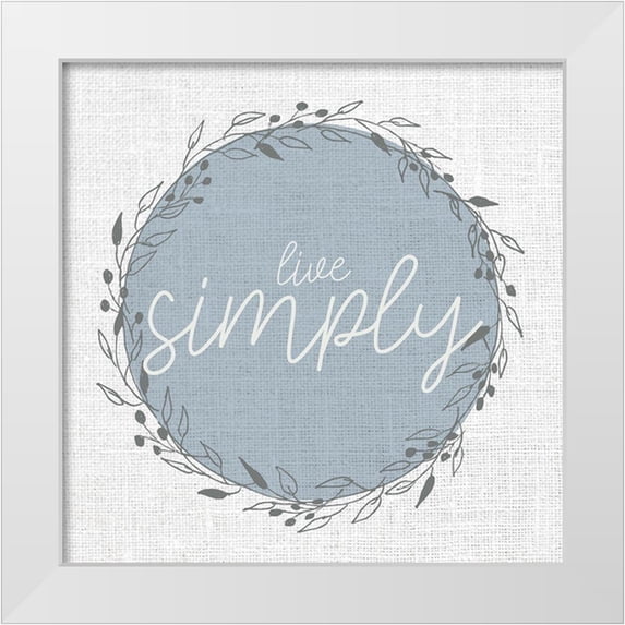 Allen, Kimberly 12x12 White Modern Wood Framed Museum Art Print Titled - Live Simply Circle