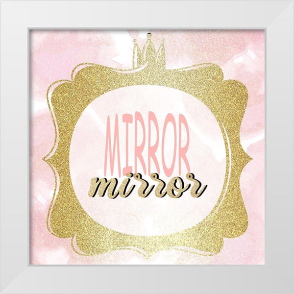 Allen, Kimberly 12x12 White Modern Wood Framed Museum Art Print Titled - Mirror Mirror 2