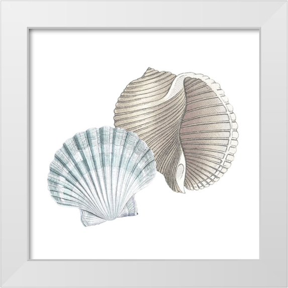 Allen, Kimberly 12x12 White Modern Wood Framed Museum Art Print Titled - Seaside 4