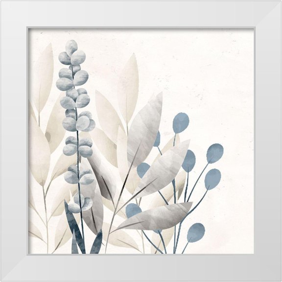 Allen, Kimberly 12x12 White Modern Wood Framed Museum Art Print Titled - Simply Blessed Floral 4