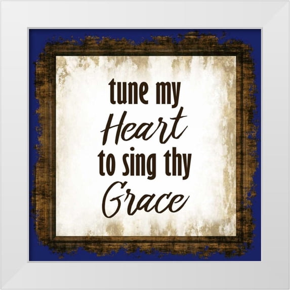 Allen, Kimberly 12x12 White Modern Wood Framed Museum Art Print Titled - Tune My Heart