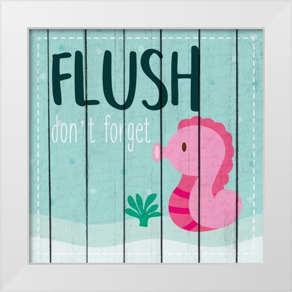 Allen, Kimberly 12x12 White Modern Wood Framed Museum Art Print Titled - Under the Sea Rules 1