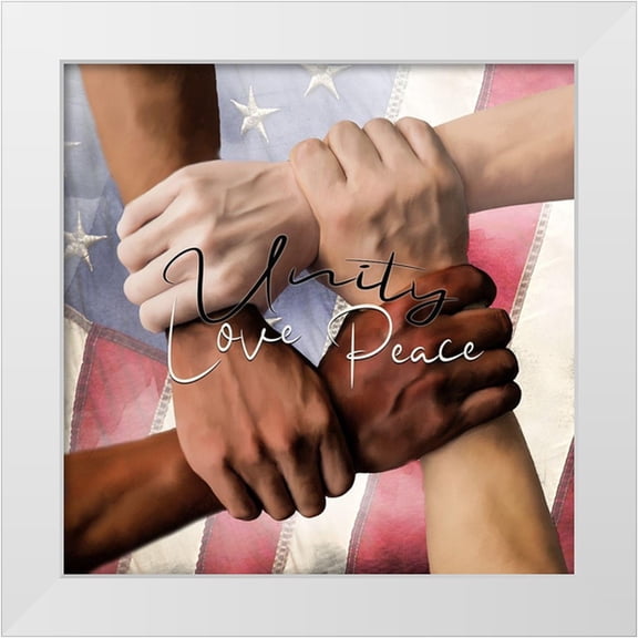 Allen, Kimberly 12x12 White Modern Wood Framed Museum Art Print Titled - Unity
