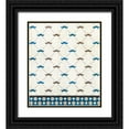 thumbnail image 1 of Allen, Kimberly 12x13 Black Ornate Wood Framed with Double Matting Museum Art Print Titled - Mustache Blue, 1 of 4