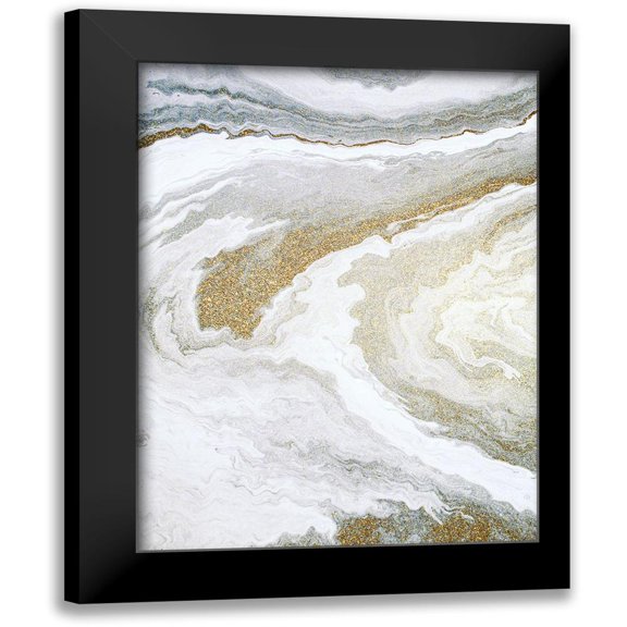 Allen, Kimberly 12x14 Black Modern Framed Museum Art Print Titled - Clouds of Gold 1