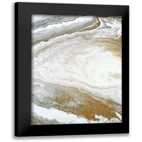 Allen, Kimberly 12x14 Black Modern Framed Museum Art Print Titled - Clouds of Gold 2