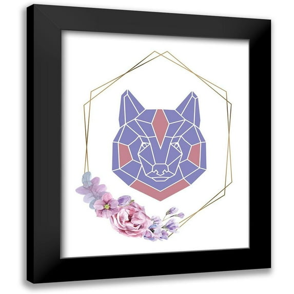 Allen, Kimberly 12x14 Black Modern Framed Museum Art Print Titled - Geo Animal 3