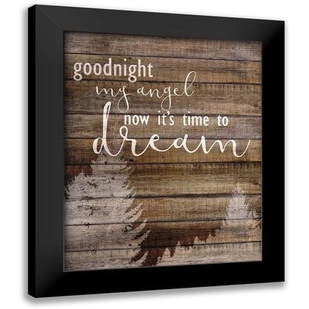 Allen, Kimberly 12x14 Black Modern Framed Museum Art Print Titled - Goodnight Angel 1