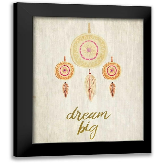 Allen, Kimberly 12x14 Black Modern Framed Museum Art Print Titled - Have Courage 2