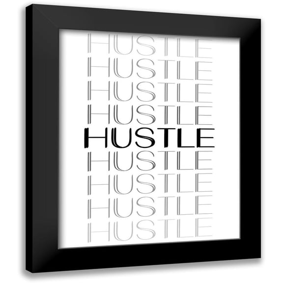 Allen, Kimberly 12x14 Black Modern Framed Museum Art Print Titled - Hustle