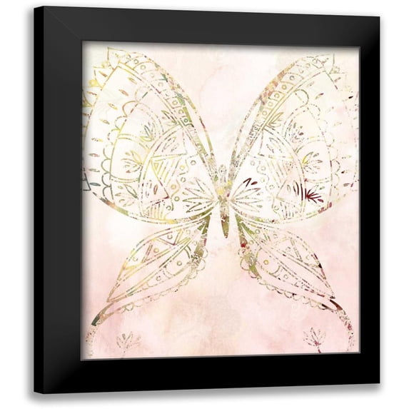 Allen, Kimberly 12x14 Black Modern Framed Museum Art Print Titled - Mandala Wild 3