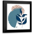 thumbnail image 1 of Allen, Kimberly 12x14 Black Modern Framed Museum Art Print Titled - Navy Leaf 1, 1 of 5