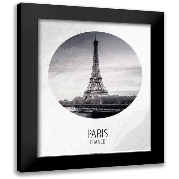 Allen, Kimberly 12x14 Black Modern Framed Museum Art Print Titled - Paris France