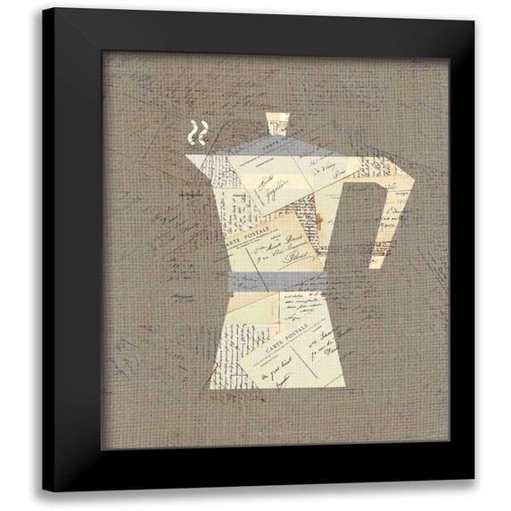 Allen, Kimberly 12x14 Black Modern Framed Museum Art Print Titled - Postcard Coffee 1